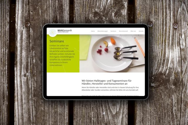 Responsive Webdesign und Logogestaltung für Wirksensorik