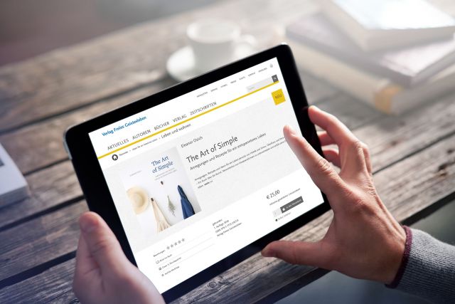 Mobiloptimierte Website für den Onlineshop des Verlages Freies Geistesleben und Urachhaus