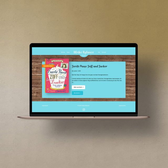 Website für die Schriftstellerin und Autorin Ulrike Rylance