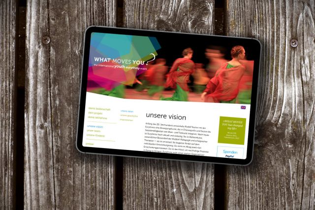 Corporate Design und Websitegestaltung und Werbung für das Eurythmiefestival What moves you