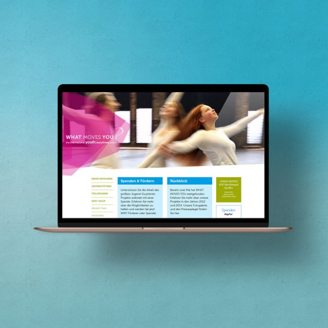 Websitegestaltung und Werbung für What moves you Eurythmy