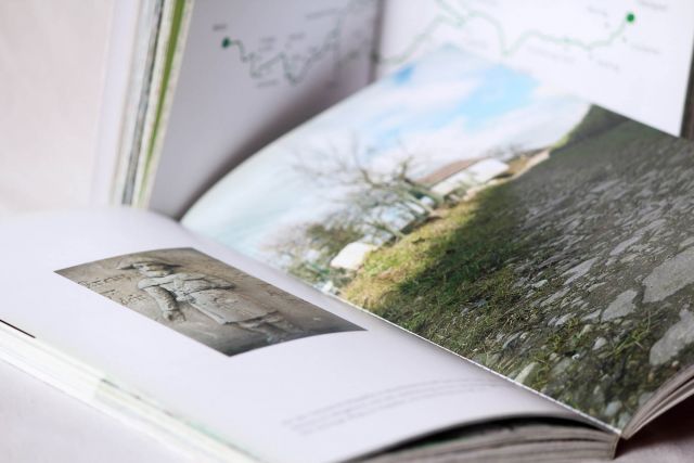 Gestaltung und Layout des Wanderführers und Buches über die Jakobswege an Saar Blies und Mosel