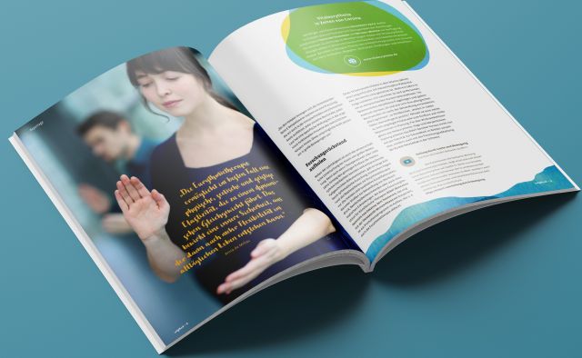 Magazinlayout für die Software AG – Stiftung