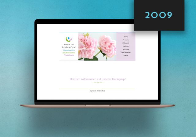 Logogestaltung für die Arztpraxis Dr. Andrea Oest in Homburg