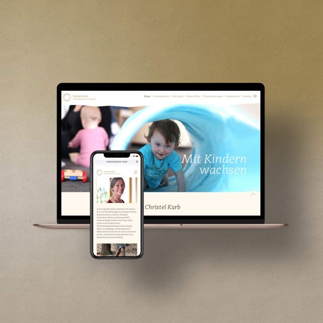 Webdesign für Entdeckungsraum in Saarbrücken nach Emmi Pikler