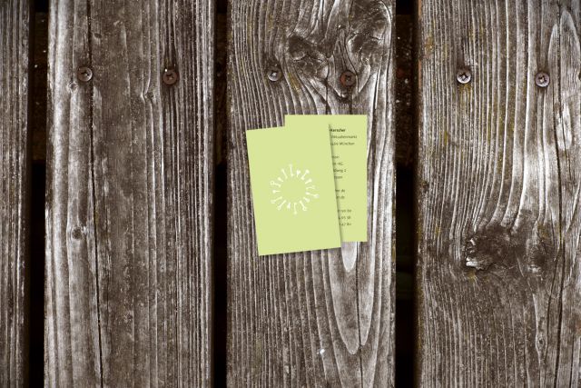 Visitenkarten-Gestaltung für Wohnungen am Viktualienmarkt in München