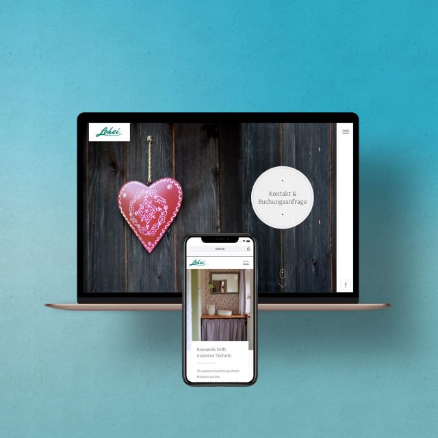 Internetseite für Chalets im Chiemgau Lohei