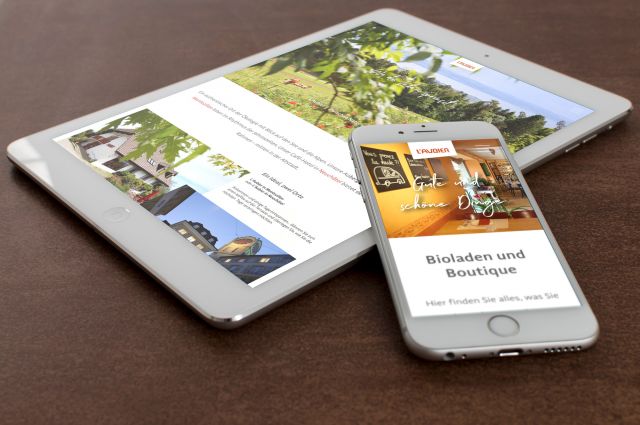 Webdesign für ein Bio-Hotel in der Schweiz