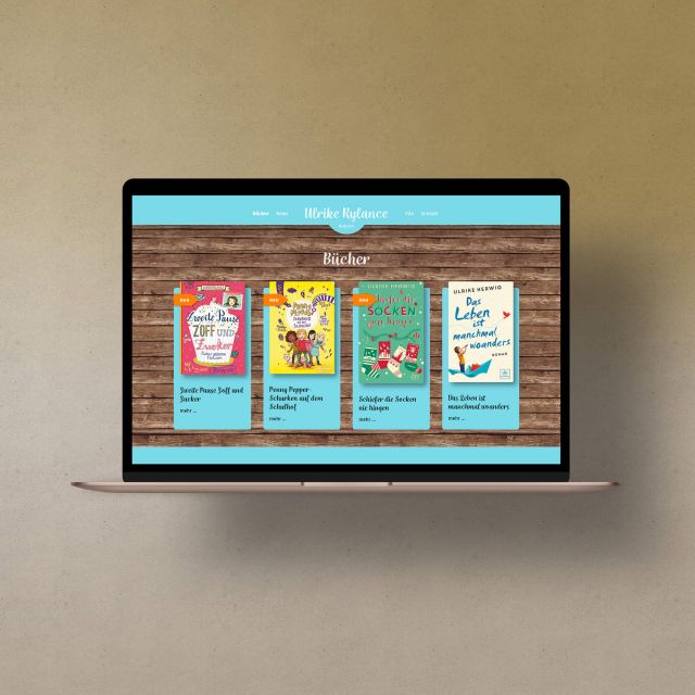 Website für die Schriftstellerin und Autorin Ulrike Rylance