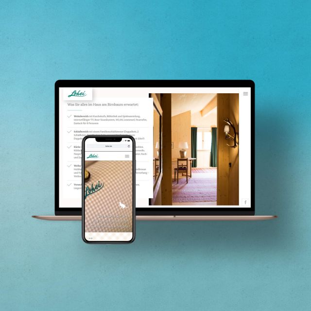 Website-Gestaltung für das Luxus-Hotel Lohei in Unterwössen