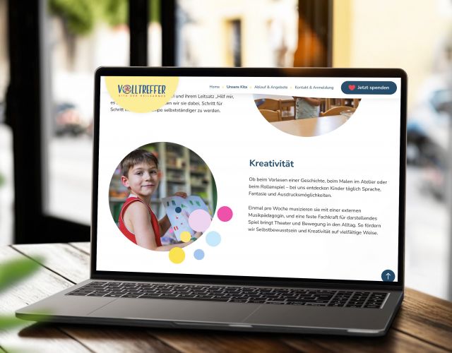 Websitegestaltung für die Kita der Heilsarmee Deutschland