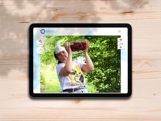 Websitegestaltung für die Lebenswerkgemeinschaft Berlin und Land Brandenburg