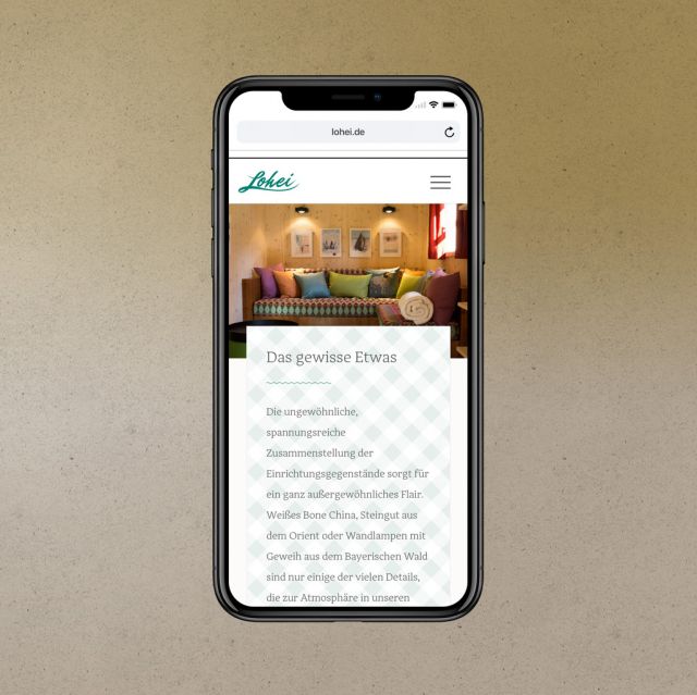 Responsive Webdesign für ein Luxus-Hotel im Chiemgau