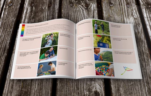Image-Broschüre für die Praxis für Heilpädagogik Pusteblume