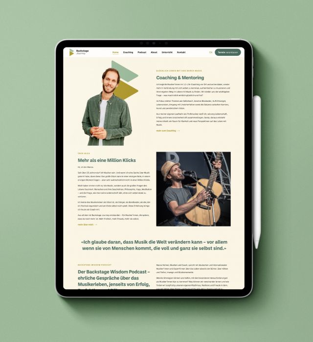 Logogestaltung für Marco Hohner, Coach für Musiker