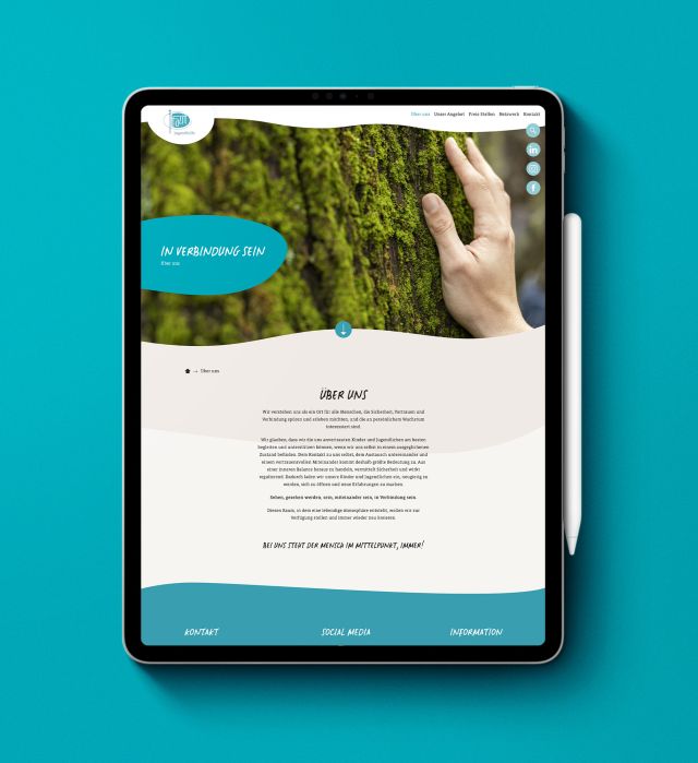 Websitegestaltung für die Jugendhilfe in Baden-Württemberg