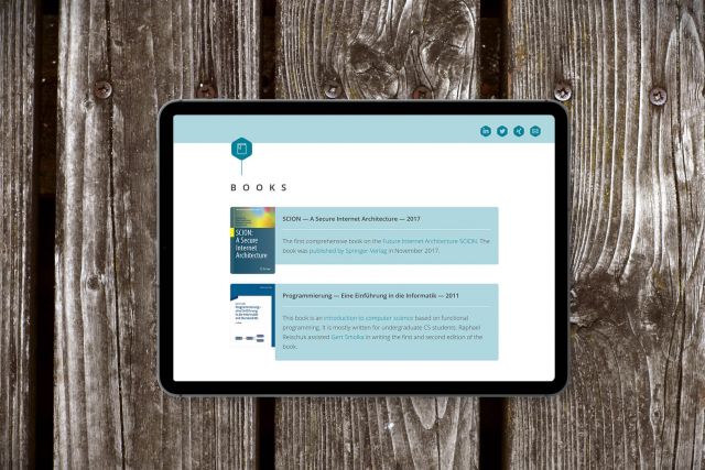 Gestaltung einer Internetseite Single-Page für Raphael Reischuk
