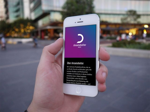 Responsive Webdesign für die Musikproduktion von Dreamshelter