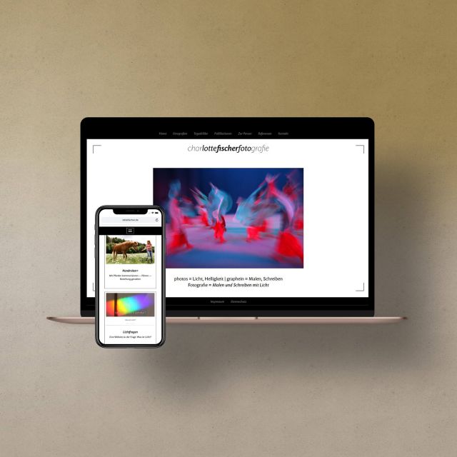 Webdesign für die Fotografin Charlotte Fischer