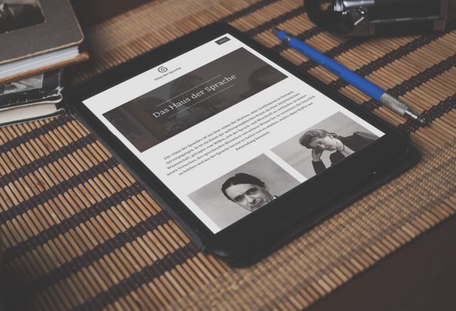 Gestaltung der Internetseite mit Onlineshop für das Haus der Sprache in Unterlengenhardt