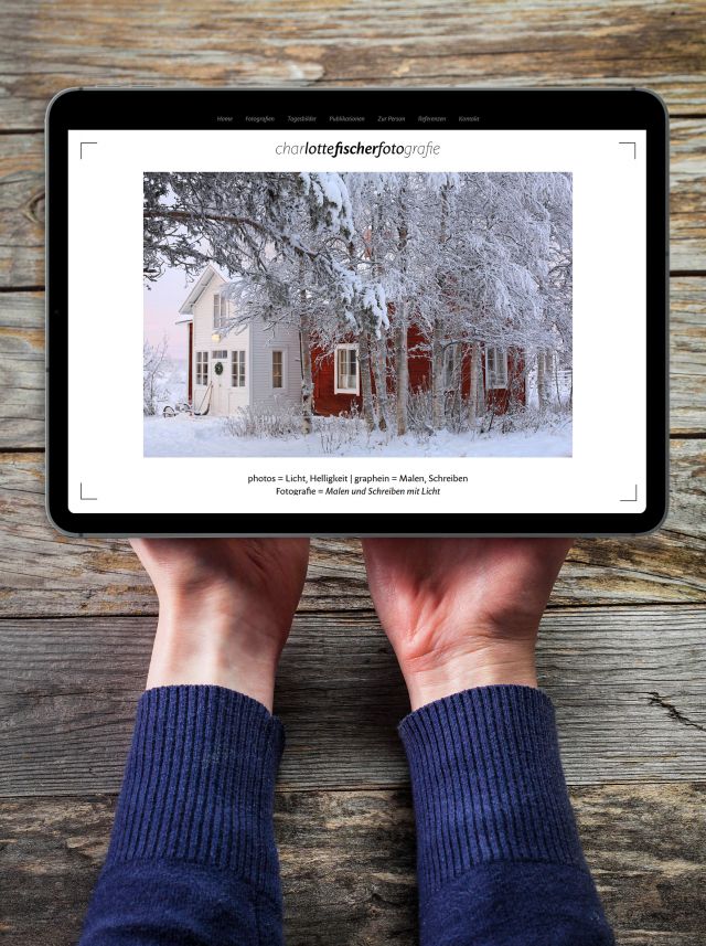Homepage-Gestaltung, Design und Programmierung für die Fotografin Charlotte Fischer