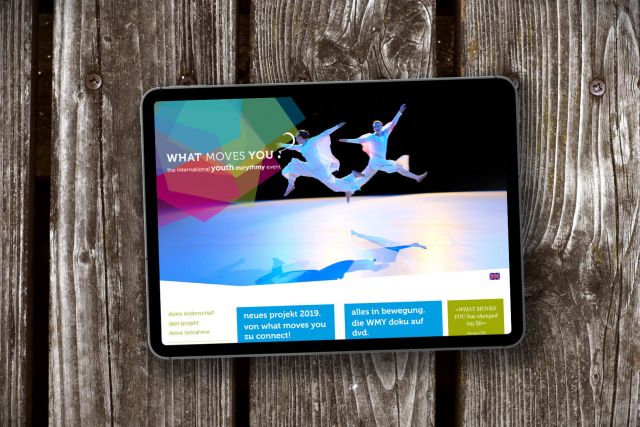 Corporate Design und Websitegestaltung und Werbung für das Eurythmiefestival What moves you