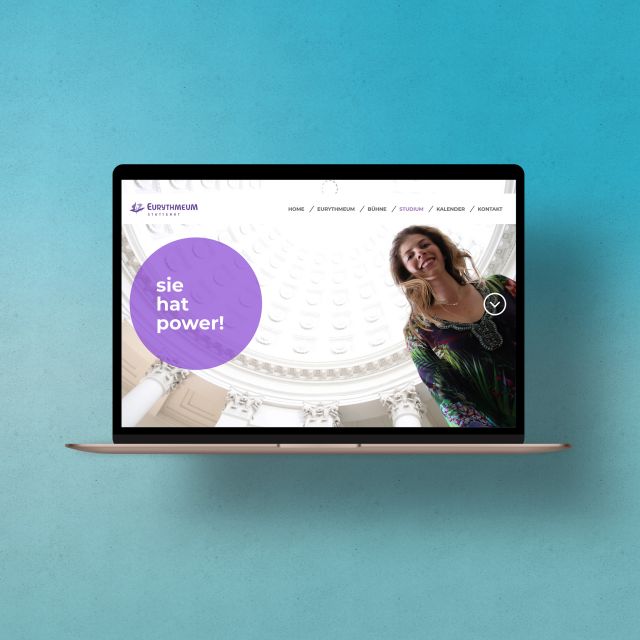 Gestaltung der Internetseite für das Eurythmeum Stuttgart