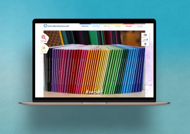 Websitegestaltung für die Lebenswerkgemeinschaft Berlin und Land Brandenburg