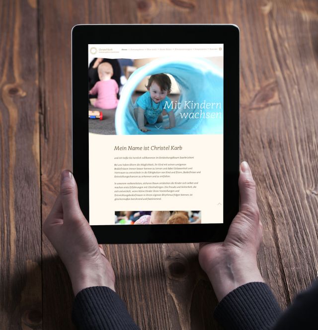 Responsive Website für das Entdeckungsraum nach Emmi Pikler im Saarland