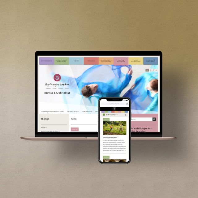 Neugestaltung des Online Newsportals für die Anthroposophie weltweit anthromedia net