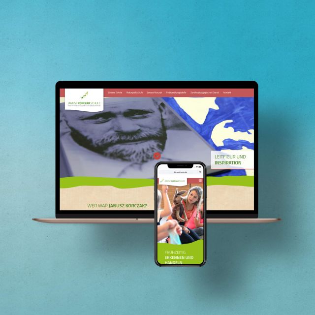 Neues Erscheinungsbild und Website für Janusz Korczak Sonderschule