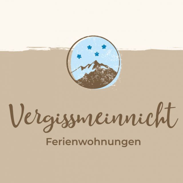 Logogestaltung für Ferienwohnungen Vergissmeinnicht